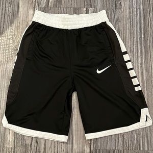 Black and white basketball shorts